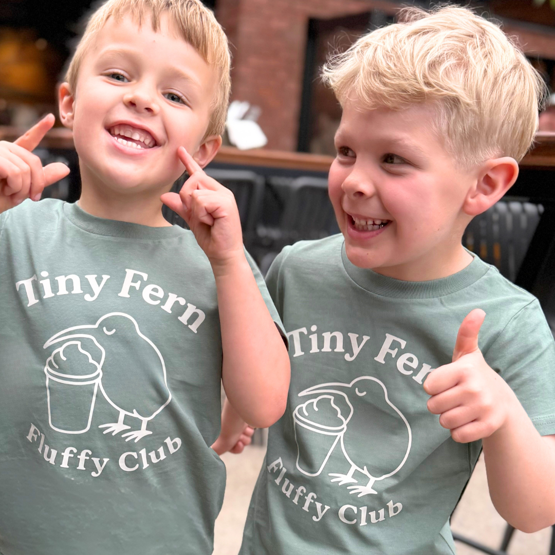 Fluffy Club Sage Tee