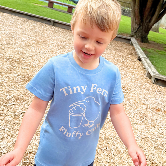 Fluffy Club Blue Tee